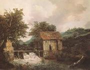 Jacob van Ruisdael, Two Watermills and an open Sluice near Singraven (mk08)